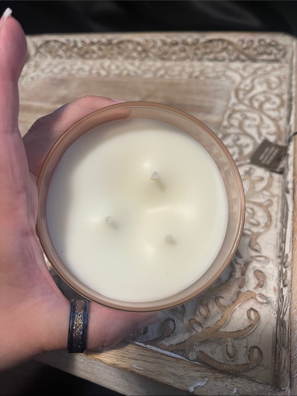 Pumpkin Spice Latte 3 Wick Candle - Picture 2 of 4